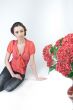 Girl and flowers