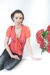 Girl and flowers