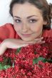 Girl and flowers
