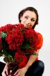 Girl and flowers