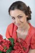 Girl and flowers