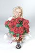 Girl and flowers