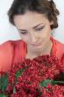 Girl and flowers