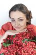 Girl and flowers