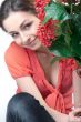 Girl and flowers