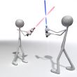 light sword duel