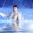 water splash on nan body