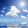 blue sky and ocean