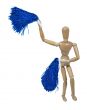 Cheerleader Waving Pom Poms