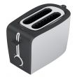 Black and white toaster
