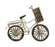 Golden Bicycle with Basket