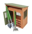 Garden Shed with Tools