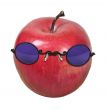 Red Apple with Purple Glasses