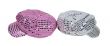 Pink and Silver Sparkle Caps