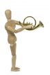 Simple Molded French Horn