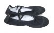 Side View of Black Ballet Slippers