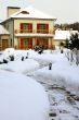 country home in winter