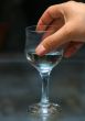 Glass with alcohol