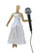 Woman with Audio Microphone