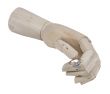 Wooden Hand Offering Engagement Ring