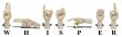 Whisper Spelled in Sign Language - Letter