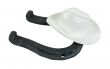 White Cowboy Hat on a Metal Horseshoe