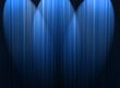Blue spotlights