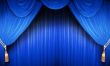 Blue Theatre Curtain 