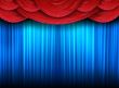 Modern curtains of a stage 