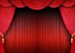 Stage backdrop of a theater 