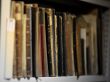 old books on the shelf