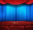 In a movie theater 