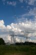 electric wires lines and sky