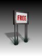 old sign board with free text