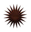 3d render of wooden star. 