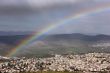 rainbow over the Arab village