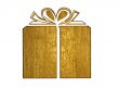 golden gift box symbol