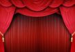 Opera house with elegant curtains
