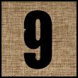 number on the fabric.