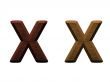 one letter of wooden alphabet.