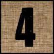number on the fabric.