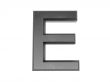 3d alphabet a in metal, on a white isolated background. 