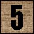 number on the fabric.