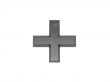 3d metal plus marks on a white isolated background. 