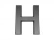 3d alphabet a in metal, on a white isolated background. 