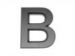 3d alphabet a in metal, on a white isolated background. 