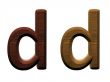 one letter of wooden alphabet.