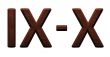 3d wooden roman numbers on white background.