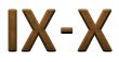 3d wooden roman numbers on white background.