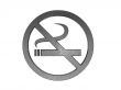 3d metal no smoking sign